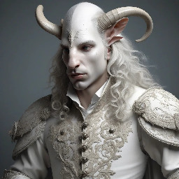 je suis un draque blanc en tenue de mousquetaire