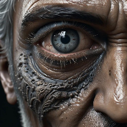 Para ellos tombé es un dios de Kabala, de profundos ojos hermosos y negros. No tiene boca, y camina sobre unas