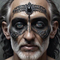 Para ellos tombé es un dios de Kabala, de profundos ojos hermosos y negros. No tiene boca, y camina sobre unas