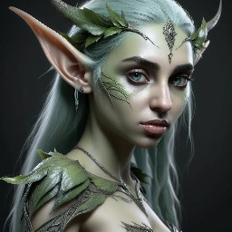 beautiful female elf creature