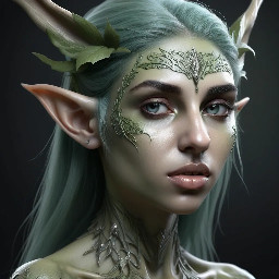 beautiful female elf creature