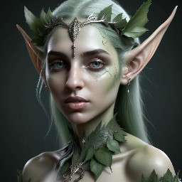 beautiful female elf creature